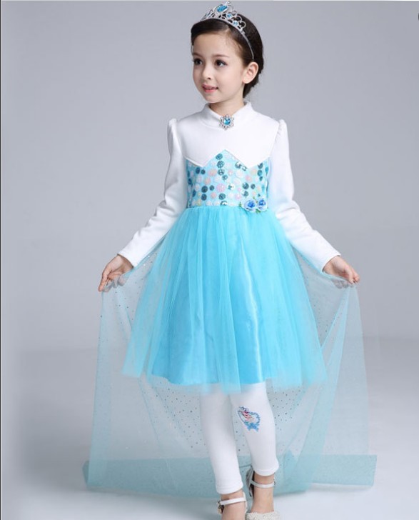 F68133 children veil princess dress